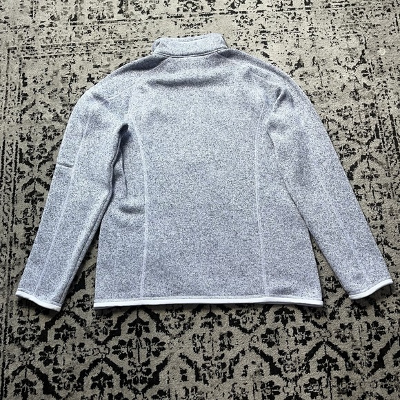 Patagonia Womens Better Sweater 1/4 Zip Size M Fleece Blue Hiking Outdoors - Picture 7 of 8